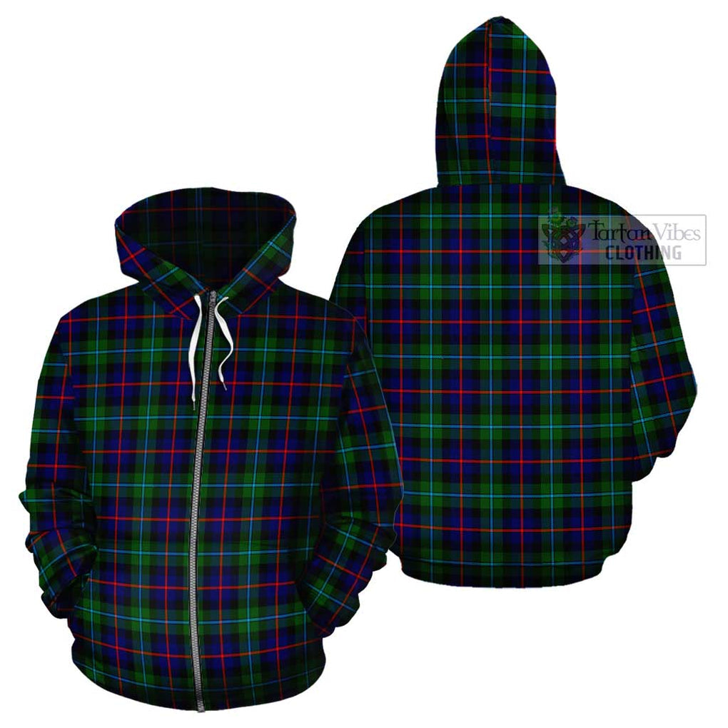 Calder Tartan Cotton Hoodie Zip Hoodie - Tartan Vibes Clothing