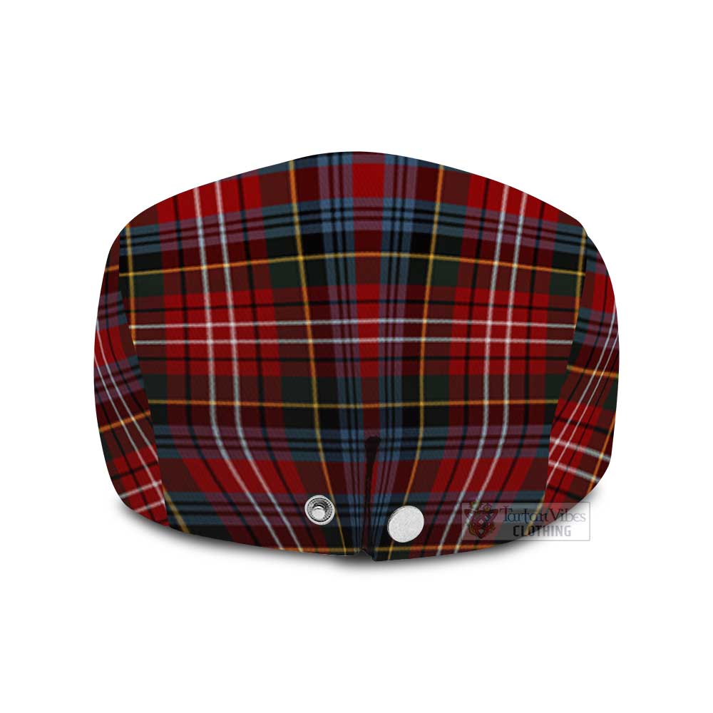 Caledonia Tartan Jeff Cap, Tartan Flat Cap - Tartan Vibes Clothing