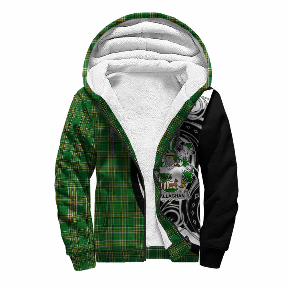 Callaghan Irish Clan Sherpa Hoodie Celtic Circle Style Unisex S - Tartan Vibes Clothing