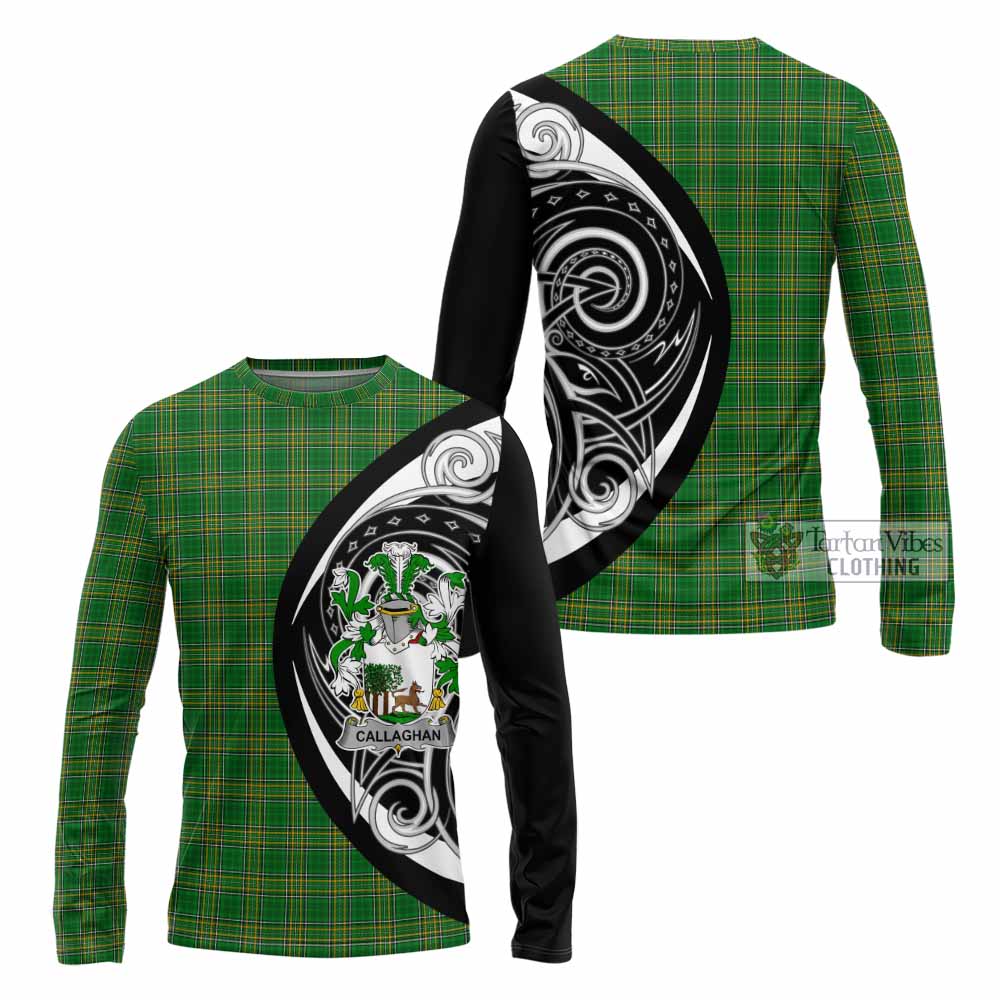 Callaghan Irish Clan Long Sleeve T-Shirt Celtic Circle Style - Tartan Vibes Clothing