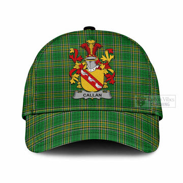 Callan Irish Clan Tartan Classic Cap with Coat of Arms