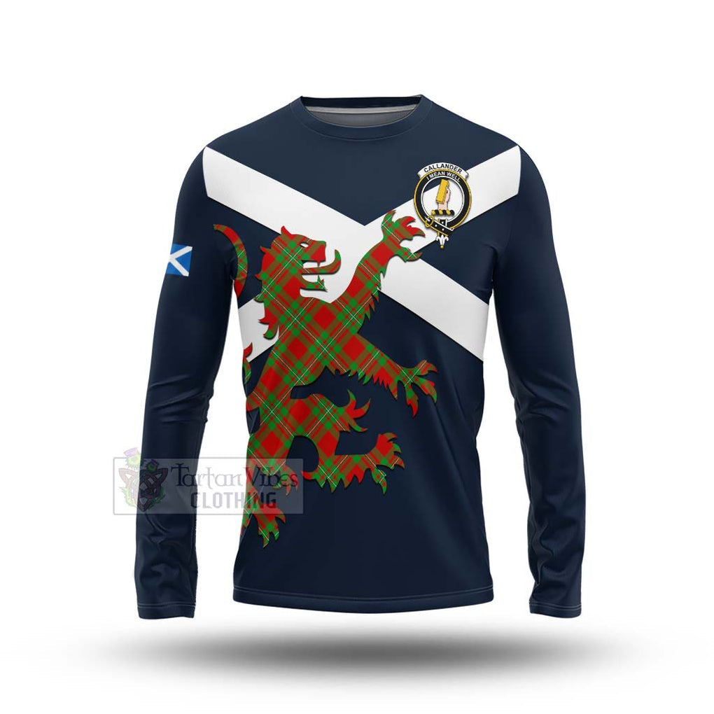 Tartan Vibes Clothing Callander Tartan Lion Rampant Long Sleeve T-Shirt – Proudly Display Your Heritage with Alba Gu Brath and Clan Name