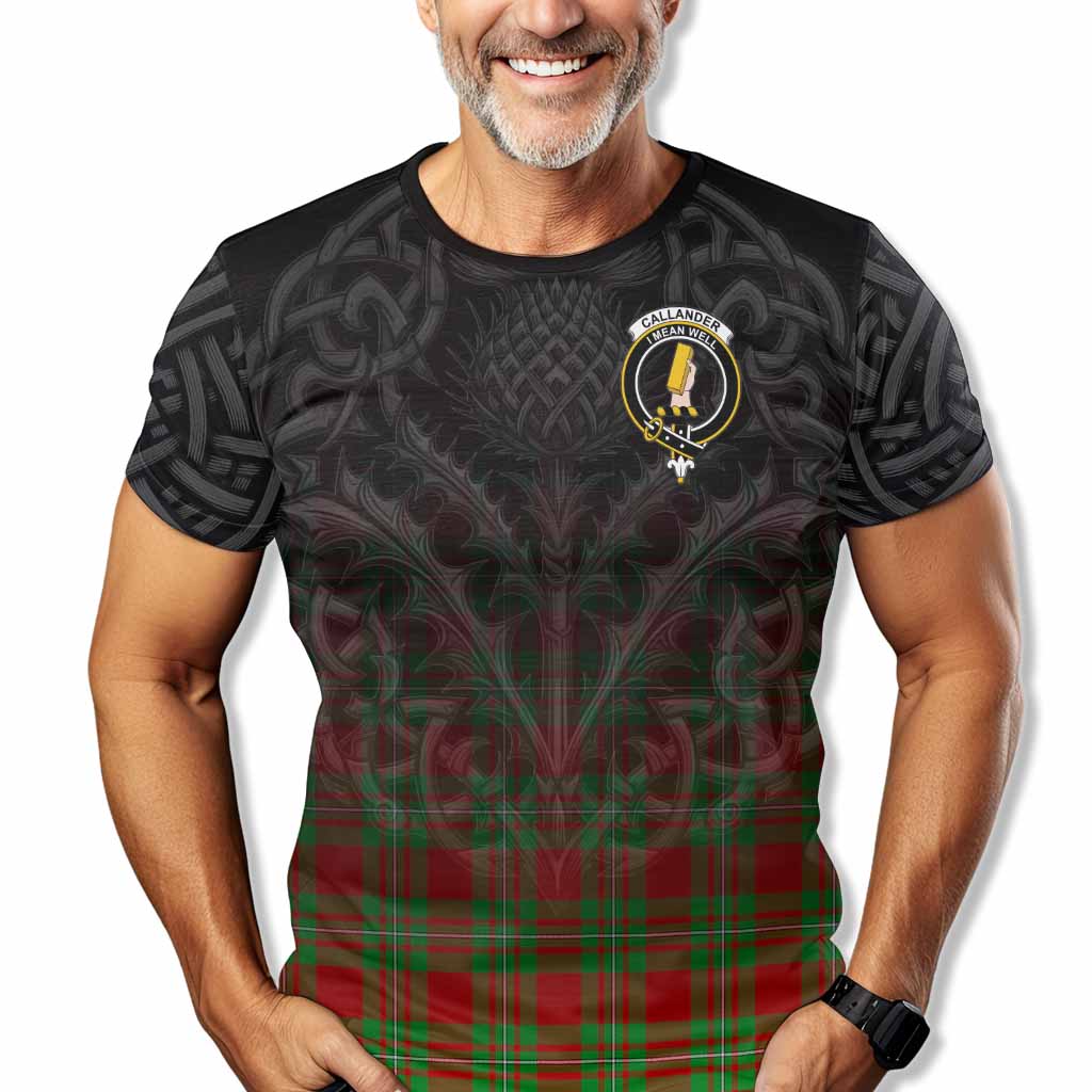 Callander Tartan T-Shirt with Family Crest Celtic Thistle Vibes Kid's Shirt - Tartan Vibes Clothing
