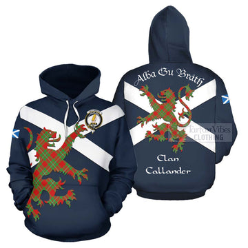 Callander Tartan Lion Rampant Hoodie Proudly Display Your Heritage with Alba Gu Brath and Clan Name