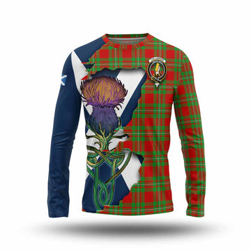 Callander Tartan Family Crest Long Sleeve T-Shirt Scottish Thistle Celtic Inspired Unisex - Tartan Vibes Clothing