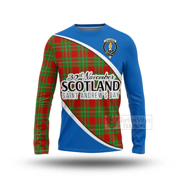 Callander Family Crest Tartan Long Sleeve T-Shirt Celebrate Saint Andrew's Day in Style