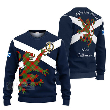 Callander Tartan Lion Rampant Ugly Sweater Proudly Display Your Heritage with Alba Gu Brath and Clan Name