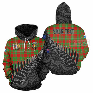 Callander Crest Tartan Hoodie with New Zealand Silver Fern Half Style