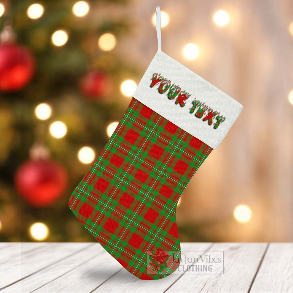 Tartan Vibes Clothing Callander Tartan Christmas Stocking with Personalized Text