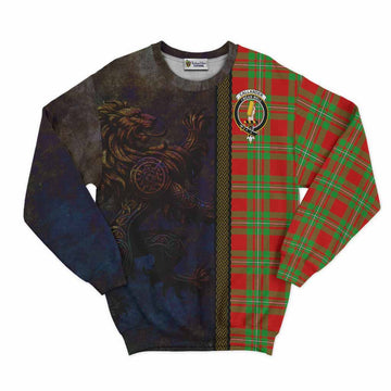 Callander Tartan Family Crest Sweatshirt Alba Gu Brath Be Brave Lion Ancient Style Unisex - Tartan Vibes Clothing