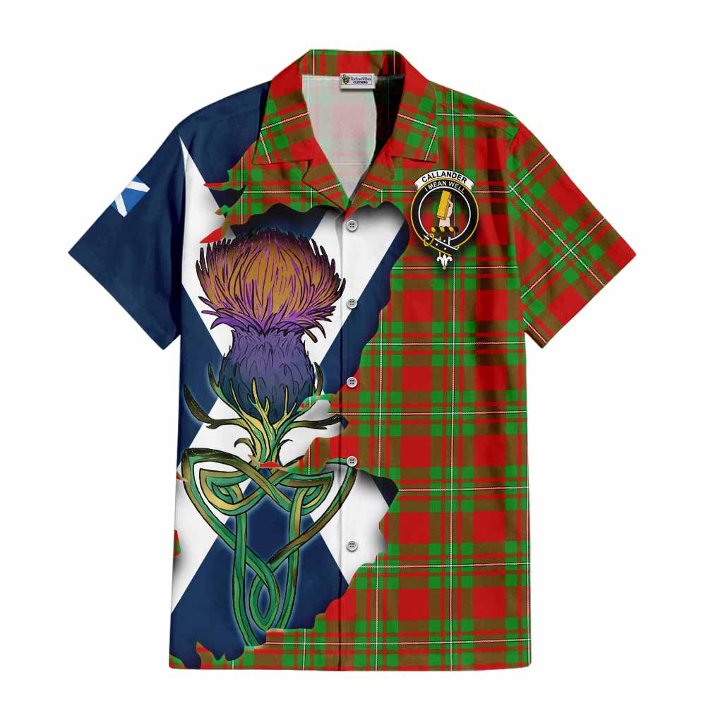 Callander Tartan Family Crest Hawaiian Shirt Scottish Thistle Celtic Inspired Kid - Tartan Vibes Clothing
