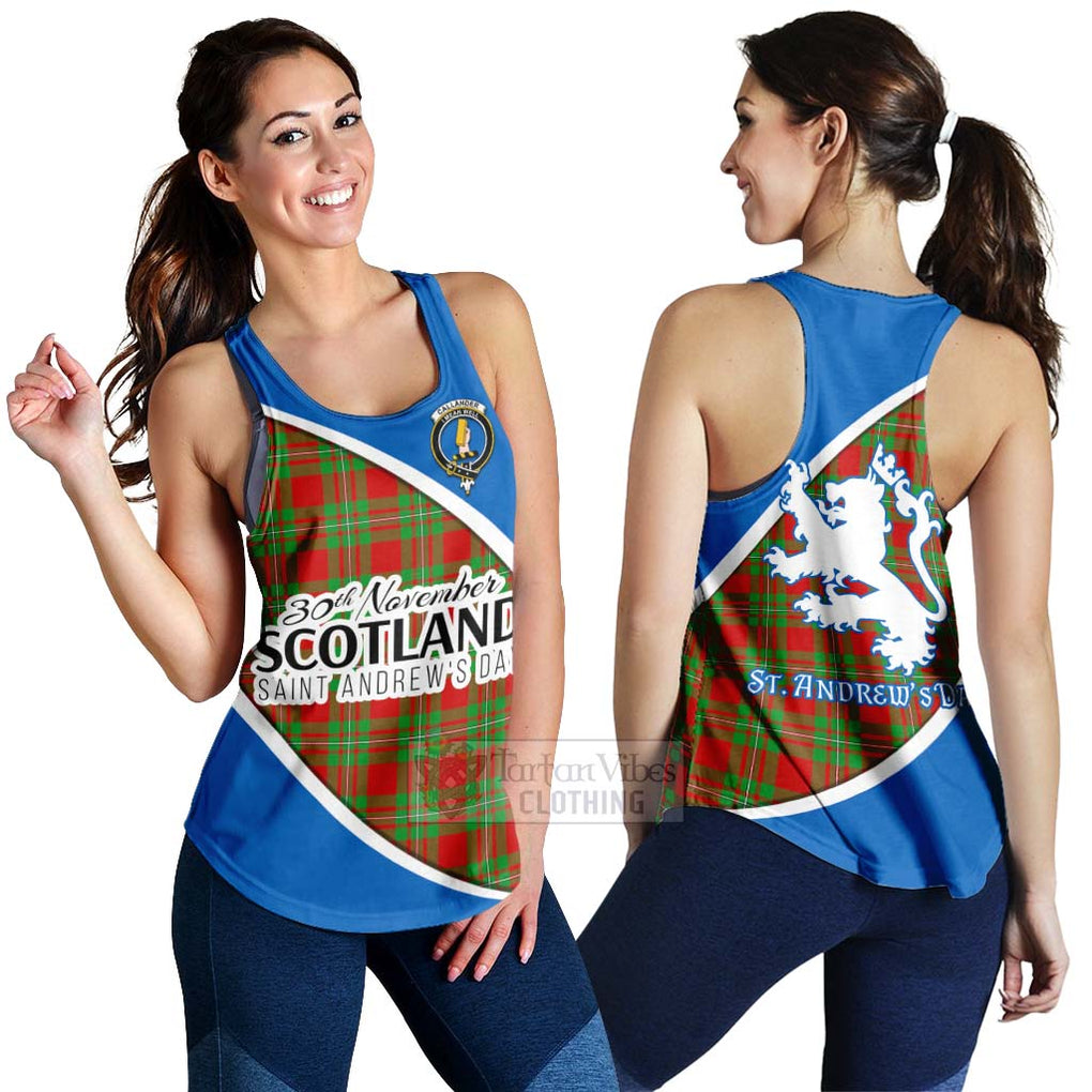 Tartan Vibes Clothing Callander Family Crest Tartan Women's Racerback Tanks Celebrate Saint Andrew's Day in Style