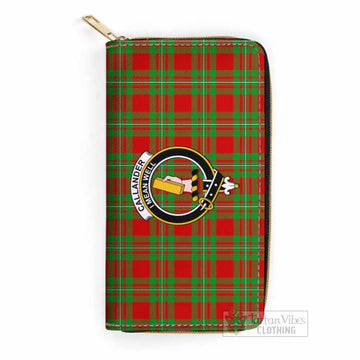Callander Tartan Women's Leather Wallet with Family Crest One Size 19.7*10.5*3.5 cm - Tartan Vibes Clothing