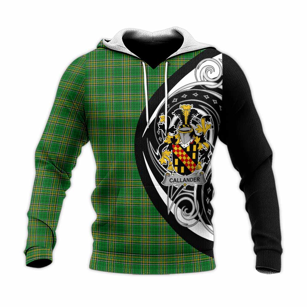 Callander Irish Clan Knitted Hoodie Celtic Circle Style Unisex Knitted Pullover Hoodie - Tartan Vibes Clothing