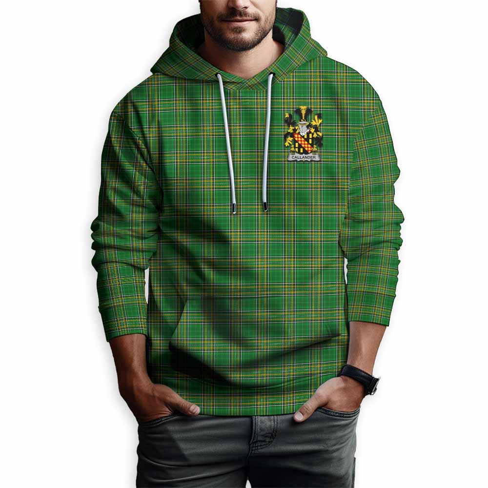 Callander Irish Clan Tartan Hoodie with Coat of Arms