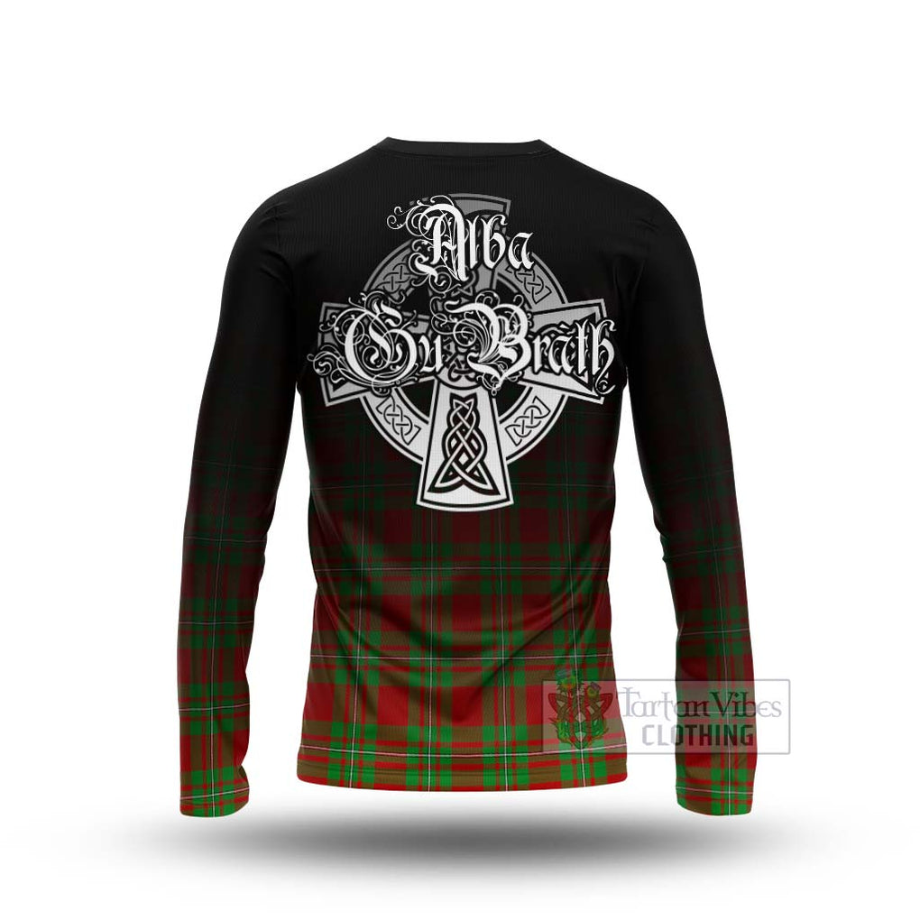 Tartan Vibes Clothing Callander Tartan Long Sleeve T-Shirt Featuring Alba Gu Brath Family Crest Celtic Inspired