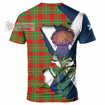 Callander Tartan Family Crest T-Shirt Scottish Thistle Celtic Inspired - Tartan Vibes Clothing