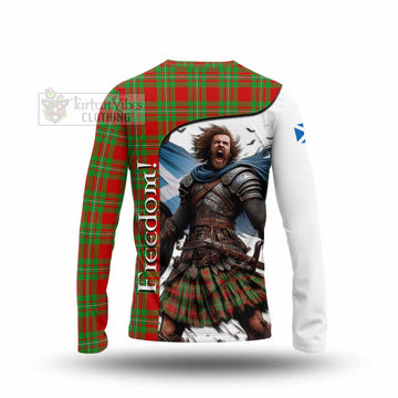 Callander Crest Tartan Long Sleeve T-Shirt Inspired by the Freedom of Scottish Warrior