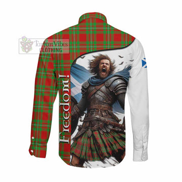 Callander Crest Tartan Long Sleeve Button Shirt Inspired by the Freedom of Scottish Warrior