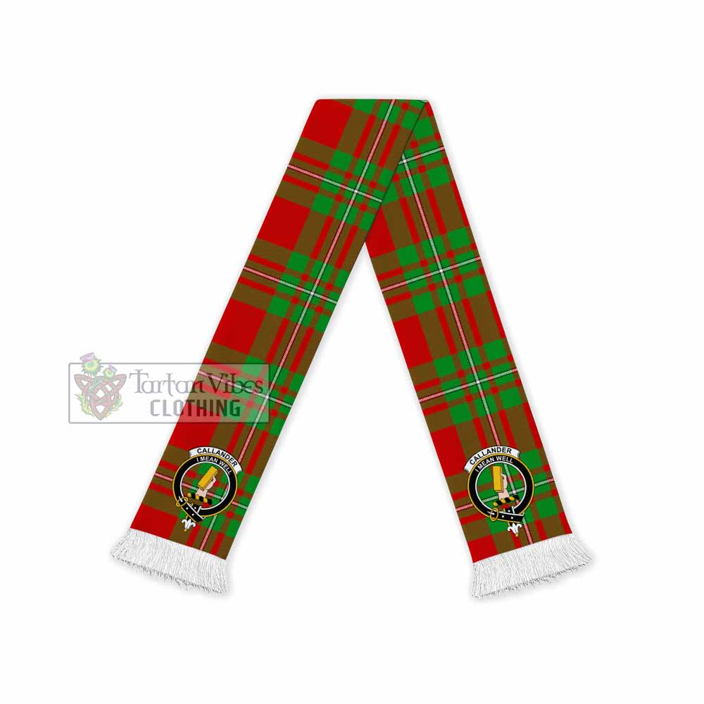 Callander Tartan Ruffneck Scarf with Family Crest - Tartan Vibes Clothing