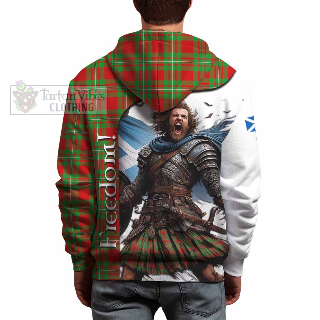 Tartan Vibes Clothing Callander Crest Tartan Hoodie Inspired by the Freedom of Scottish Warrior