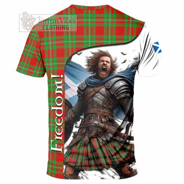 Callander Crest Tartan T-Shirt Inspired by the Freedom of Scottish Warrior