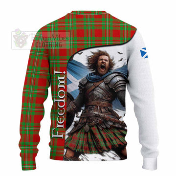 Callander Crest Tartan Knitted Sweater Inspired by the Freedom of Scottish Warrior