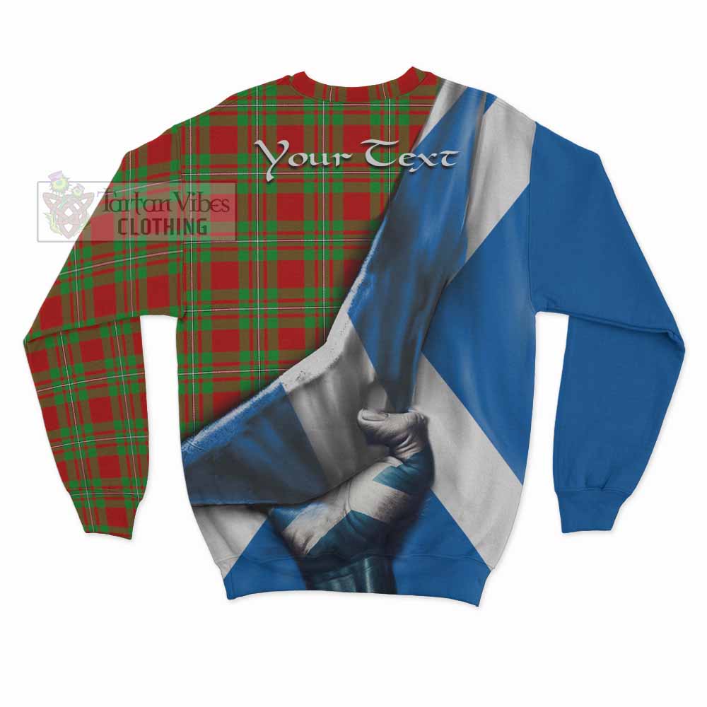 Tartan Vibes Clothing Callander Tartan Sweatshirt with Family Crest Scotland Patriotic Style