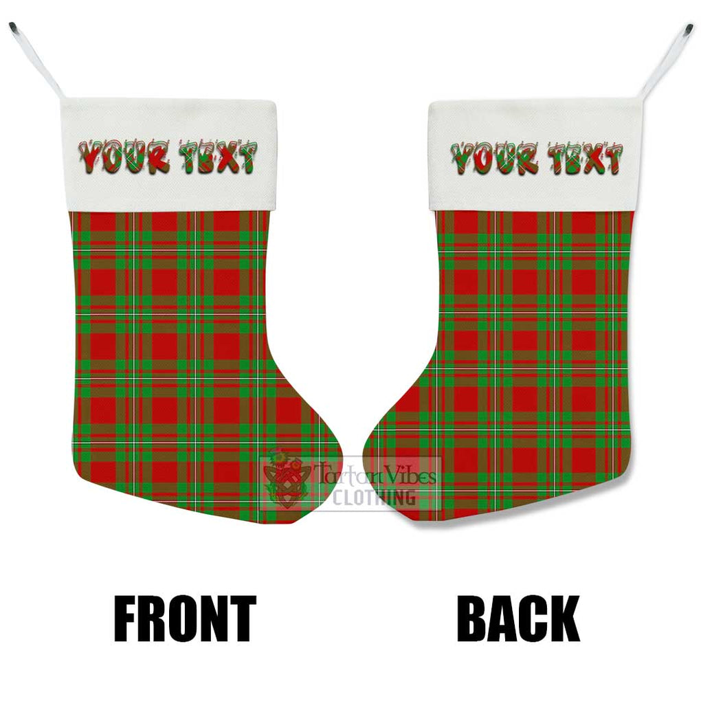 Tartan Vibes Clothing Callander Tartan Christmas Stocking with Personalized Text