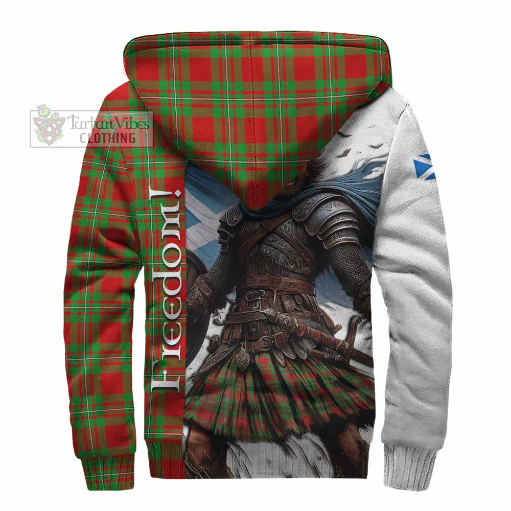 Tartan Vibes Clothing Callander Crest Tartan Sherpa Hoodie Inspired by the Freedom of Scottish Warrior