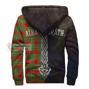 Callander Tartan Family Crest Sherpa Hoodie Alba Gu Brath Be Brave Lion Ancient Style - Tartan Vibes Clothing