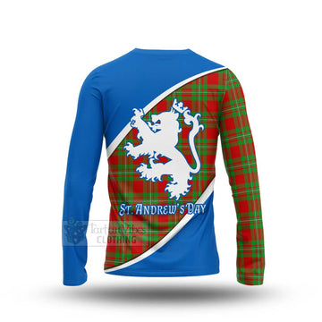 Callander Family Crest Tartan Long Sleeve T-Shirt Celebrate Saint Andrew's Day in Style