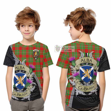 Callander Tartan Family Crest Kid T-Shirt Lion Rampant Royal Thistle Shield Celtic Inspired - Tartan Vibes Clothing