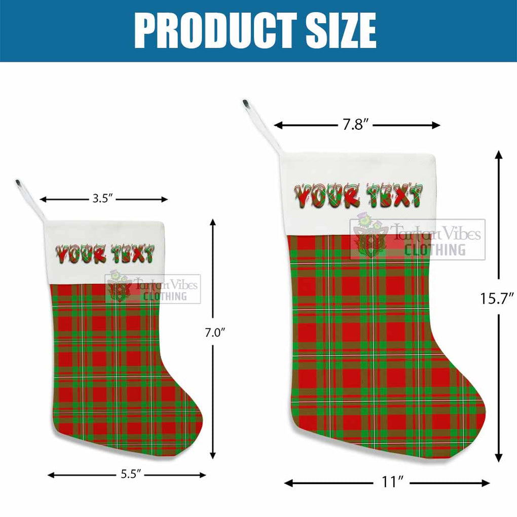 Tartan Vibes Clothing Callander Tartan Christmas Stocking with Personalized Text