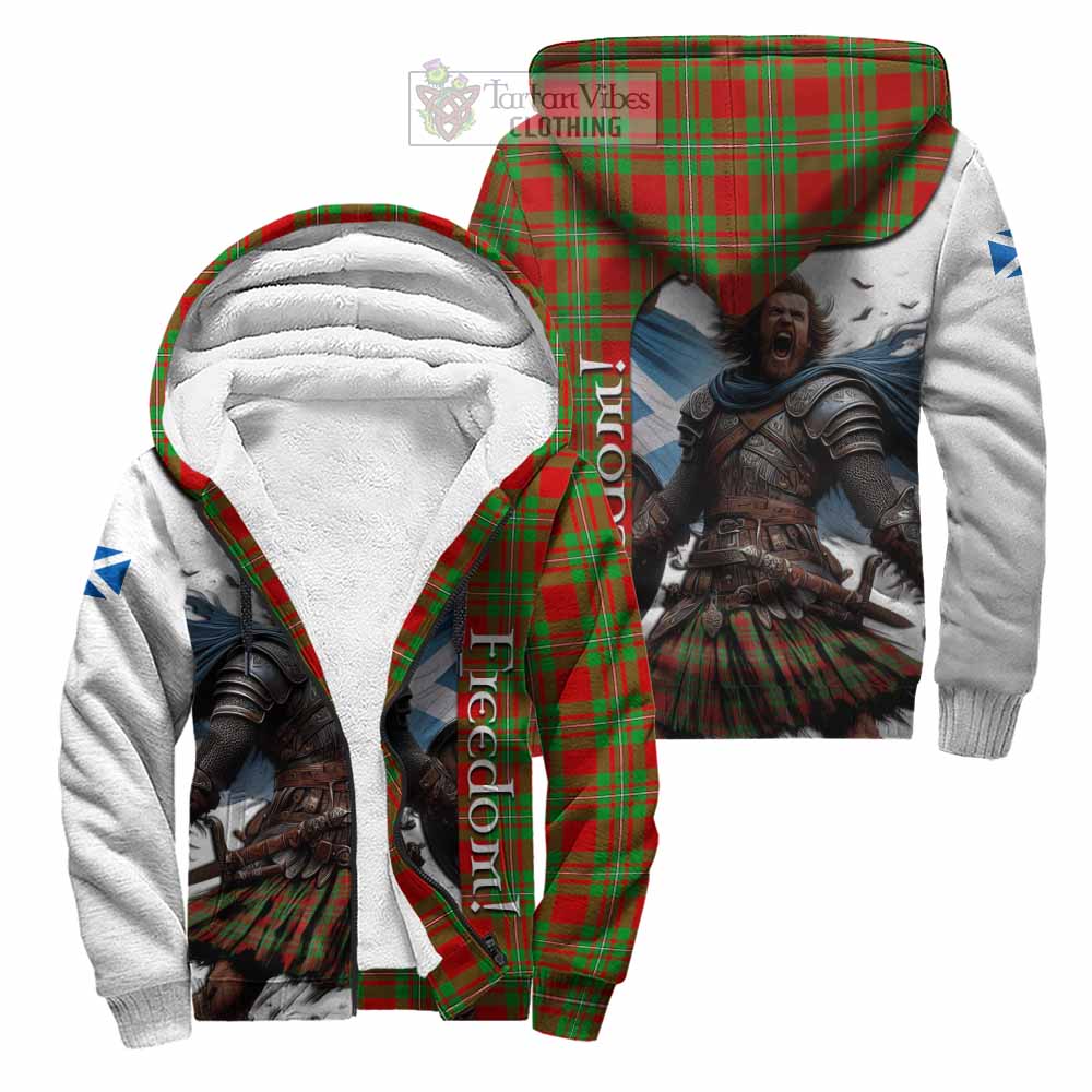 Tartan Vibes Clothing Callander Crest Tartan Sherpa Hoodie Inspired by the Freedom of Scottish Warrior