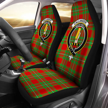 Callander Tartan Car Seat Cover with Family Crest