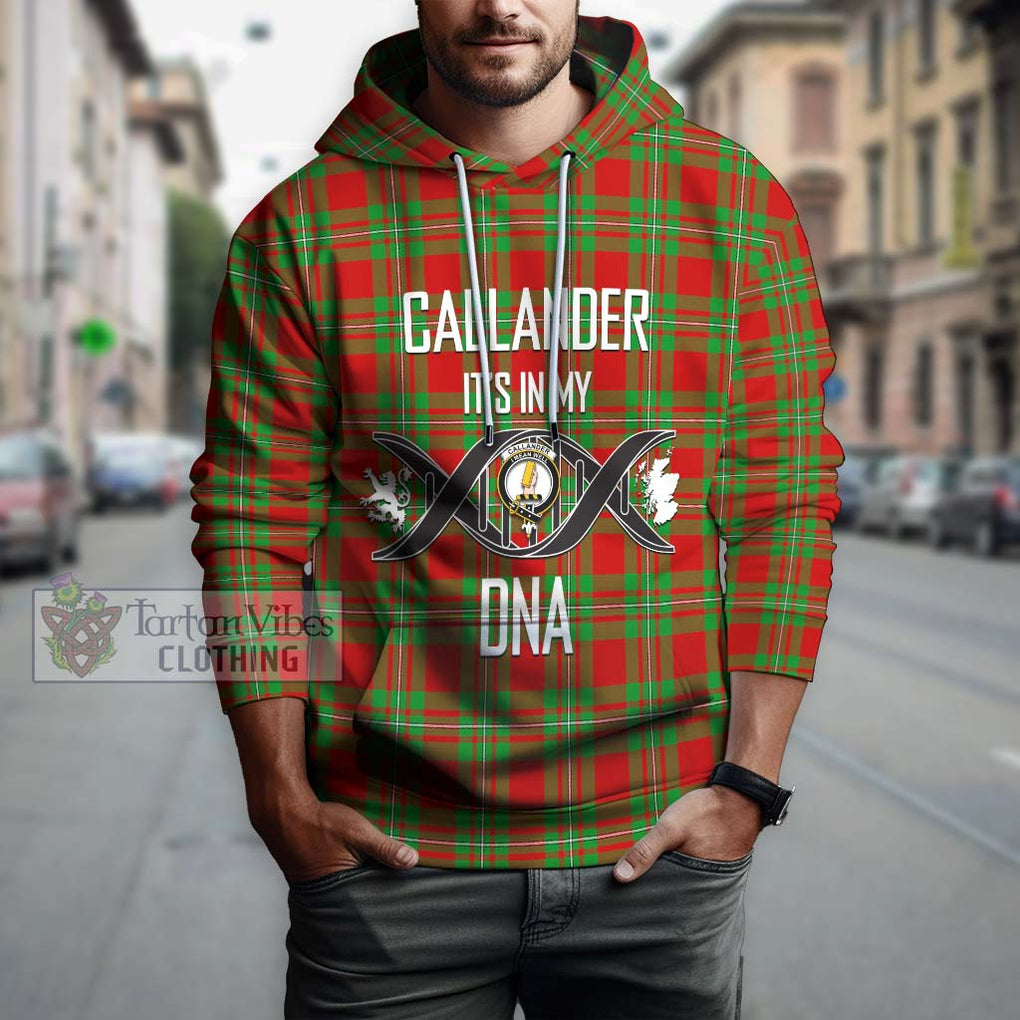 Callander Tartan Hoodie with Family Crest DNA In Me Style Pullover Hoodie - Tartanvibesclothing Shop