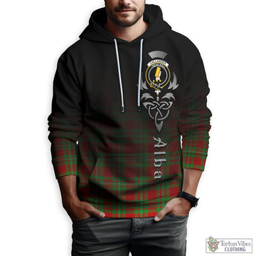 Callander Tartan Hoodie Featuring Alba Gu Brath Family Crest Celtic Inspired