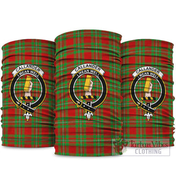 Callander Tartan Neck Gaiters, Tartan Bandanas, Tartan Head Band with Family Crest