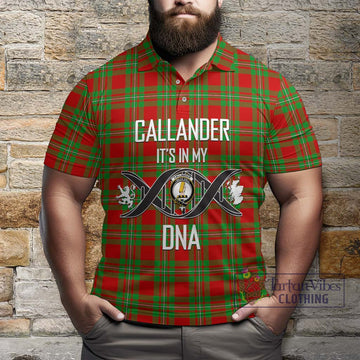 Callander Tartan Polo Shirt with Family Crest DNA In Me Style