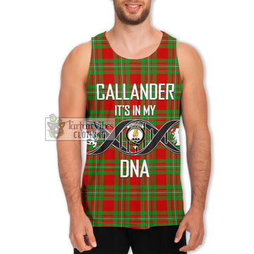 Callander Tartan Men's Tank Top with Family Crest DNA In Me Style