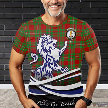 Callander Tartan T-Shirt with Alba Gu Brath Regal Lion Emblem