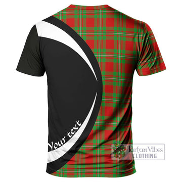 Callander Tartan T-Shirt with Family Crest Circle Style