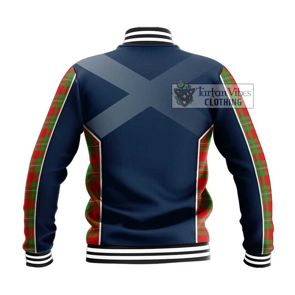 Callander Tartan Baseball Jacket with Family Crest and Lion Rampant Vibes Sport Style - Tartan Vibes Clothing