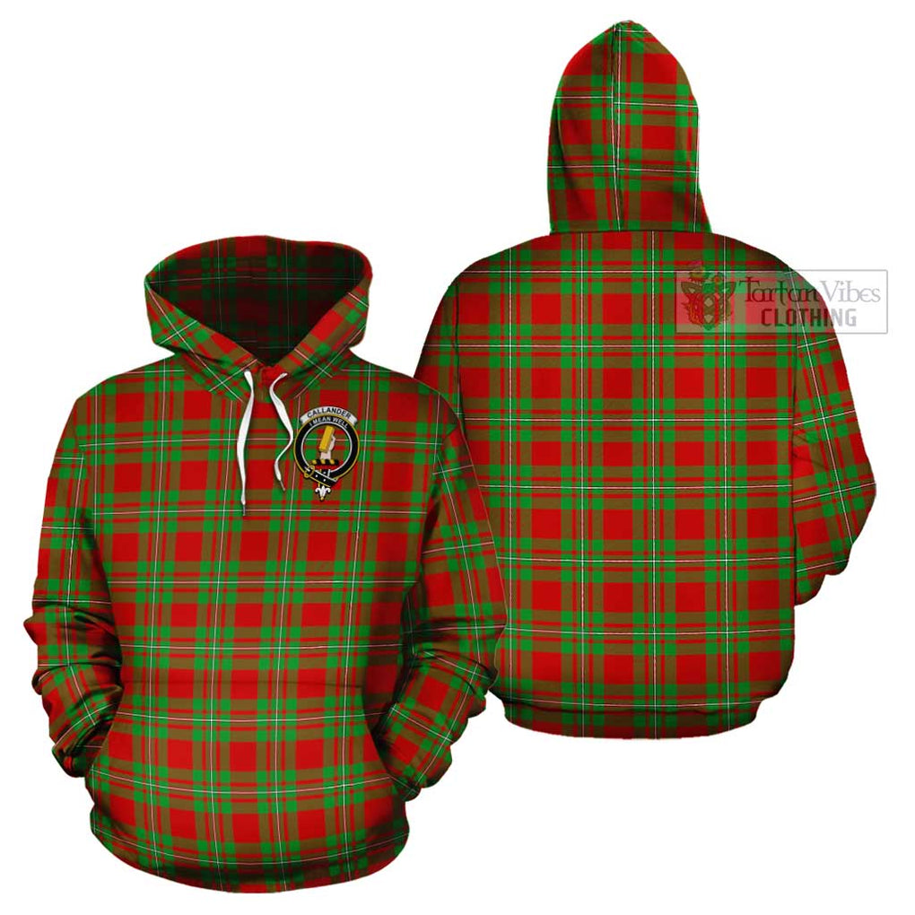 Callander Tartan Cotton Hoodie with Family Crest Pullover Hoodie - Tartan Vibes Clothing