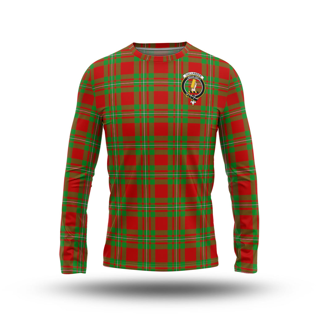 Callander Modern Tartan Long Sleeve T-Shirt with Family Crest