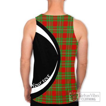 Callander Tartan Men's Tank Top with Family Crest Circle Style