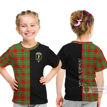 Callander Tartan Kid T-Shirt with Family Crest and Half Of Me Style