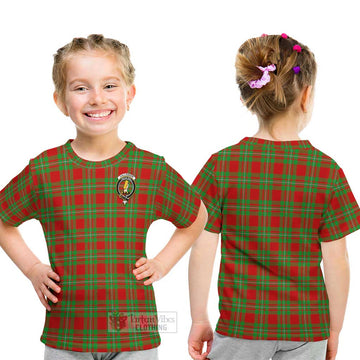 Callander Tartan Kid T-Shirt with Family Crest