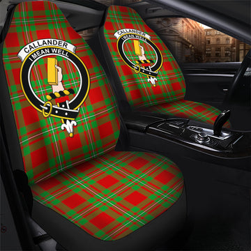 Callander Tartan Car Seat Cover with Family Crest